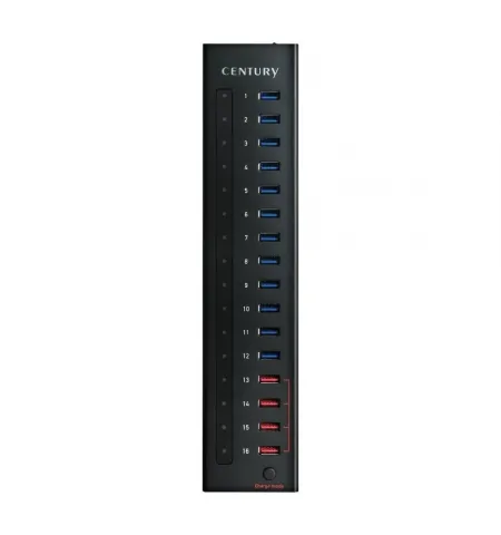 USB-концентратор Century CHM-U3P16, Чёрный