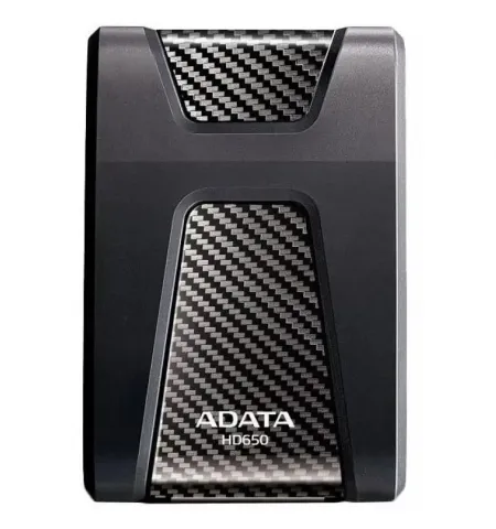 Внешний портативный жесткий диск ADATA HD650, 1 ТБ, Чёрный (AHD650-1TU3-CBK)