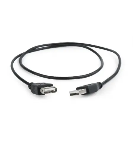 Cablu prelungitor Cablexpert CC-USB2-AMAF-75CM/300-BK, USB Type-A (M)/USB Type-A (F), 0,75m, Negru