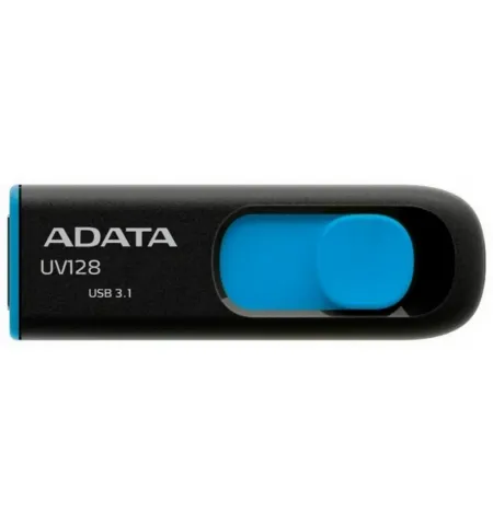 USB Flash накопитель ADATA UV128, 16Гб, Черный/Синий