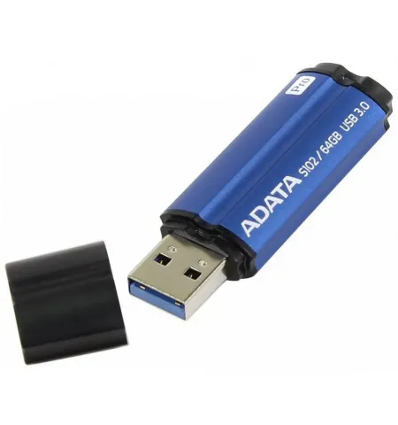 USB Flash накопитель ADATA S102 Pro, 64Гб, Синий