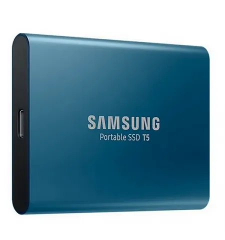 SSD portabil extern Samsung Portable SSD T5, 500 GB, Albastru (MU-PA500B/WW)