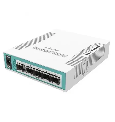 Comutator Router MikroTik CRS106-1C-5S, Alb