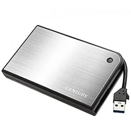 2.5" SATA HDD/SSD External Case (USB3.0) Century "CMB25U3SV6G", Black-Silver, Tool-Free