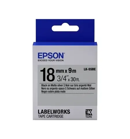 Cartus de banda Epson LK-5SBE, 18 mm x 9 m