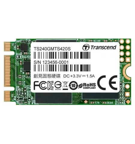 Накопитель SSD Transcend 420S, 240Гб, TS240GMTS420S
