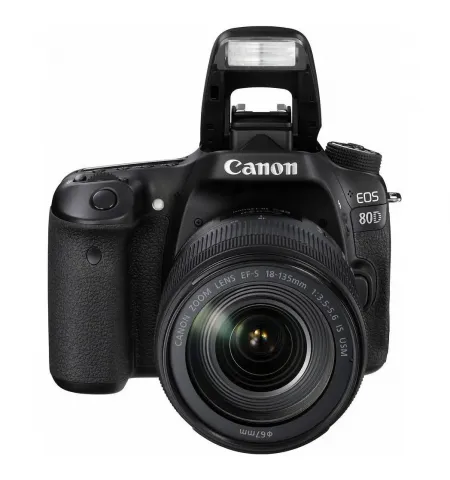 Зеркальный фотоаппарат Canon EOS 80D + EF-S 18-135 IS, Чёрный