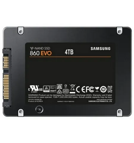 Накопитель SSD Samsung 860 EVO  MZ-76E4T0, 4000Гб, MZ-76E4T0BW
