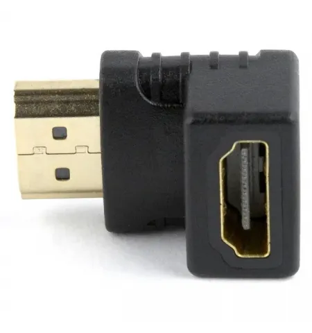 Adaptor Video Cablexpert A-HDMI90-FML, HDMI (M) - HDMI (F), Negru