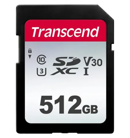 Карта памяти Transcend MicroSDXC Class 10, 512Гб (TS512GSDC300S)