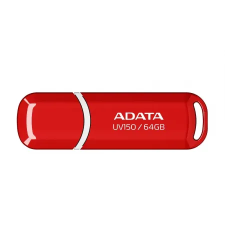 USB Flash накопитель ADATA UV150, 64Гб, Красный