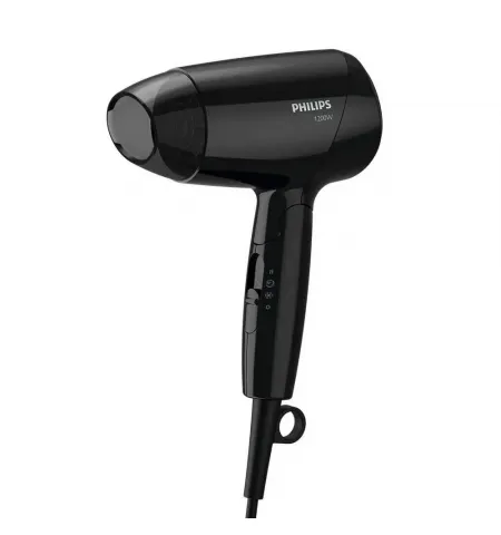 Компактный фен PHILIPS EssentialCare BHC010/10, 1200Вт, Чёрный