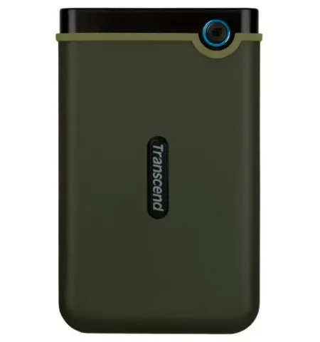 HDD portabil extern Transcend StoreJet 25M3G, 2 TB, Military Green (TS2TSJ25M3G)