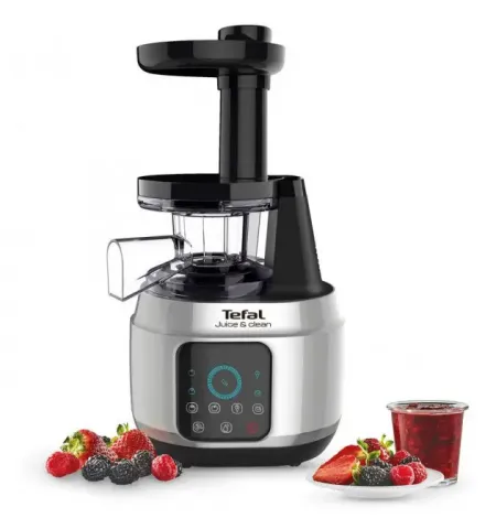 Storcator de fructe si legume Tefal ZC420E38, Negru Inox