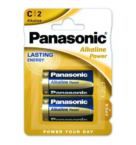 Батарейки Panasonic LR14REB, C, 2шт.