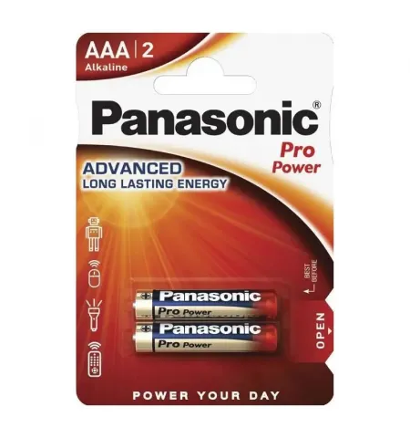Батарейки Panasonic LR03XEG, AAA, 2шт.