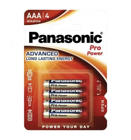 Батарейки Panasonic LR03XEG, AAA, 4шт.