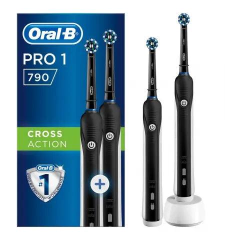 Электрическая зубная щетка BRAUN PRO 790 Cross Action Black, Чёрный