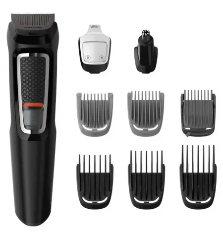 Trimmer pentru barbati Philips Multigroom Series 3000 MG3740/15, Negru