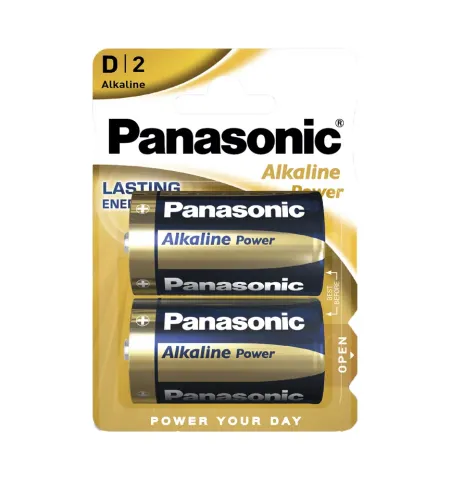 Батарейки Panasonic LR20REB, D, 2шт.