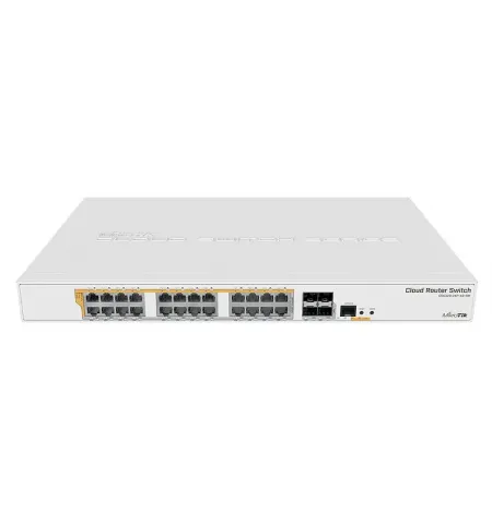 Comutator MikroTik PoE CRS328-24P-4S+RM, Alb