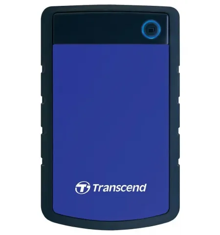 HDD portabil extern Transcend StoreJet 25H3B, 1 TB, Gri/Albastru (TS1TSJ25H3B)