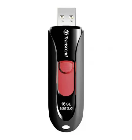 USB Flash накопитель Transcend JetFlash 590, 16Гб, Чёрный