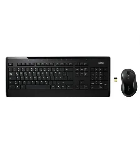 Клавиатура и мышь Fujitsu LX900, Беспроводное, Чёрный