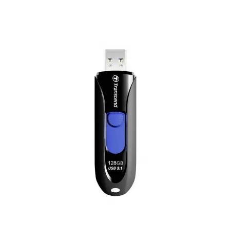 USB Flash накопитель Transcend JetFlash 790, 128Гб, Чёрный/Синий