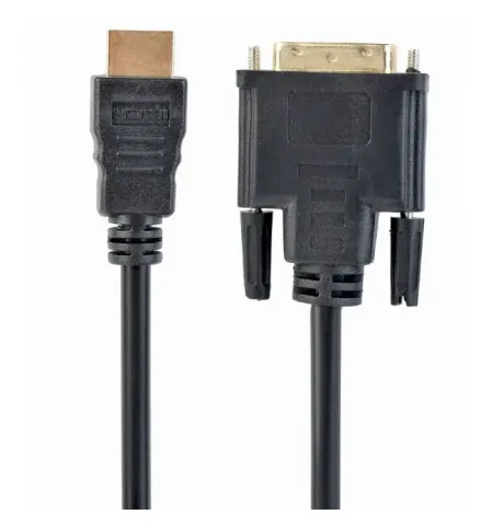 Видео кабель Cablexpert CC-HDMI-DVI-0.5M, HDMI (M) - DVI-I (M), 0,5м, Чёрный