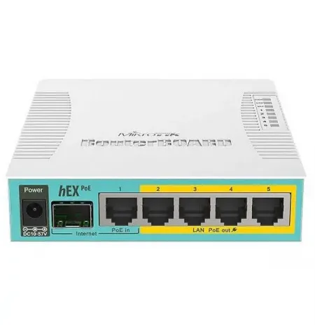 Маршрутизатор MikroTik hEX PoE, Белый