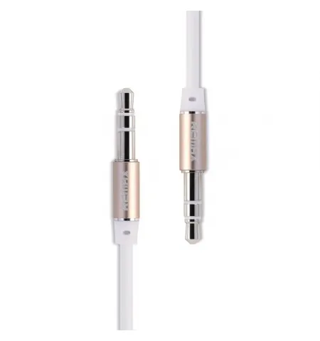 Cablu audio Remax L100, 3.5 mm - 3.5 mm, 1m, Alb