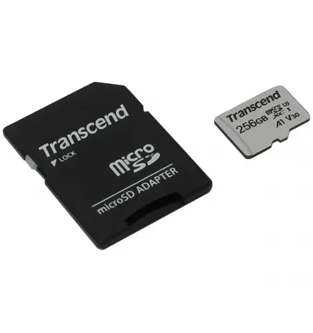 Карта памяти Transcend MicroSDXC Class 10, 256Гб (TS256GUSD300S-A)