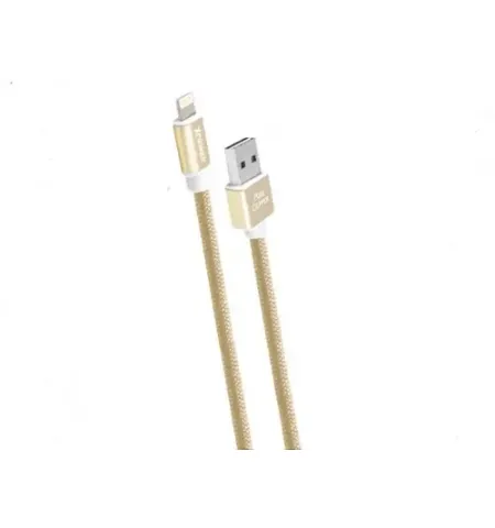 Cablu incarcare si sincronizare Xpower Type-C cable Nylon, USB Type-A/Type-C, 1m, Auriu