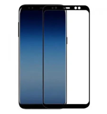 Защитное стекло Cellularline Tempered Glass for Samsung Galaxy A8+, Чёрный