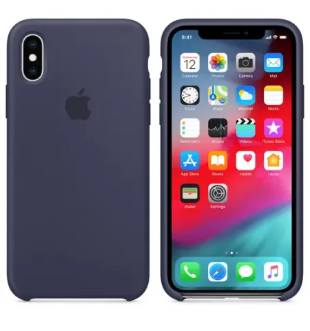 Original iPhone XS Silicone Case, Midnight Blue