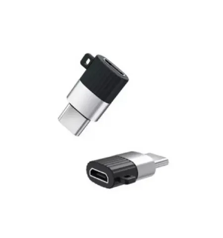 Adaptor USB XO NB149A, micro-USB (F)/USB Type-C, Negru