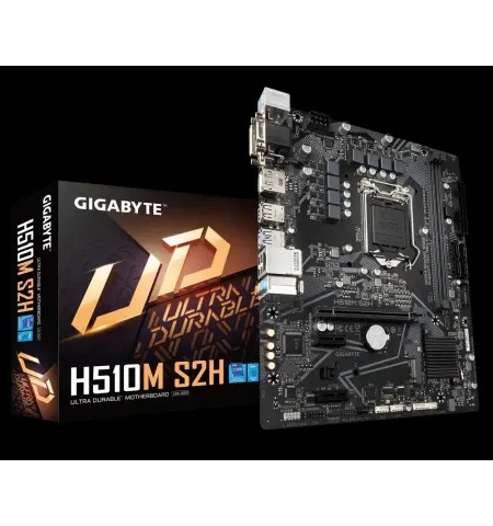 Материнская плата Gigabyte H510M S2H, LGA1200, Intel H510, Micro-ATX