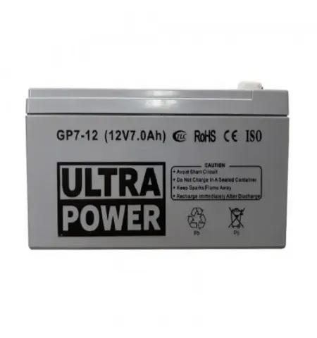 Аккумулятор для резервного питания Ultra Power GP7-12, 12В, 7А*ч