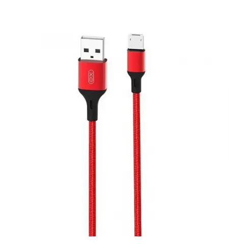 Cablu incarcare si sincronizare XO NB143, Micro-USB/USB Type-A, 2m, Rosu