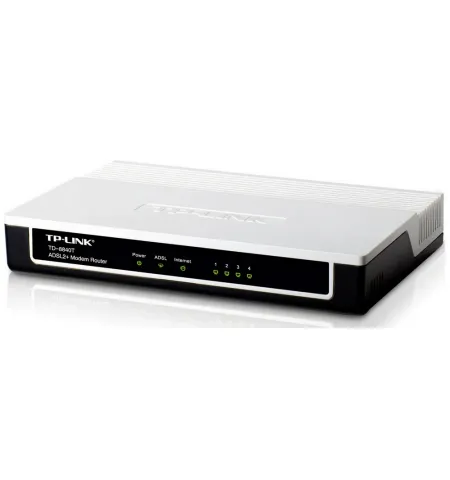 ADSL Модем TP-LINK TD-8840T, ADSL/ADSL2/ADSL2 + до 24 Мбит/с, Чёрный