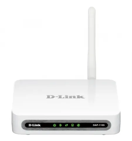 Punct de acces fara fir D-Link DAP-1155/A, 150 Mbps, Alb