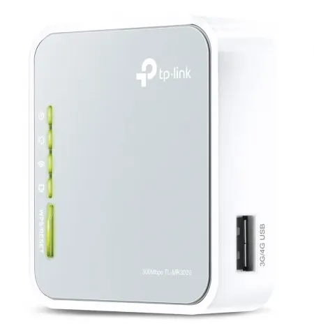 Беспроводной маршрутизатор TP-LINK TL-MR3020, 3G, 4G, Белый