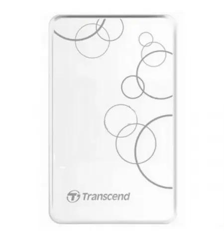 Внешний портативный жесткий диск Transcend StoreJet 25A3,  1 TB, White (TS1TSJ25A3W)