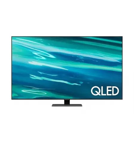 65" QLED SMART TV Samsung QE65Q80AAUXUA, 3840x2160 4K UHD, Tizen, Negru