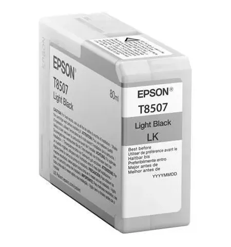 Cartus de cerneala Epson T850 UltraChrome HD, 80ml, Negru Deschis
