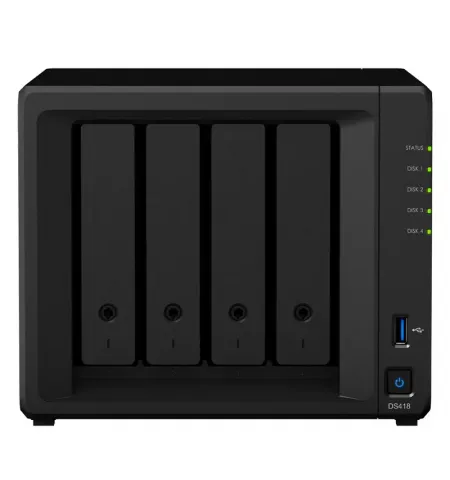 Сетевое хранилище SYNOLOGY DS418, Чёрный