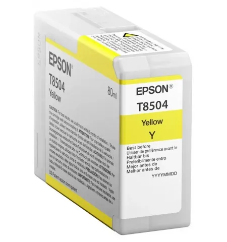 Cartus de cerneala Epson T850 UltraChrome HD, 80ml, Galben