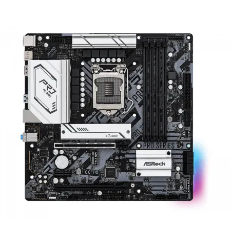 Placa de baza ASRock B560M PRO4, LGA1200, Intel B560, Micro-ATX