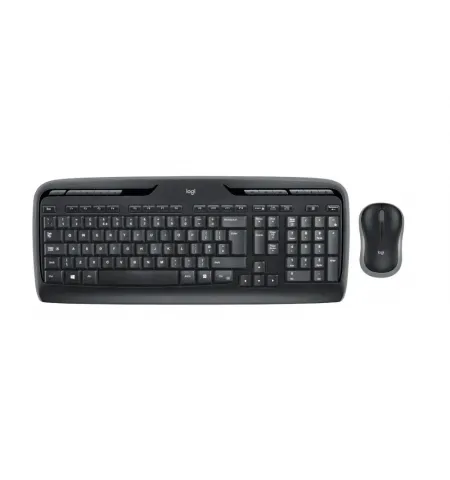 Set Tastatura + Mouse Logitech MK330, Fara fir, Negru